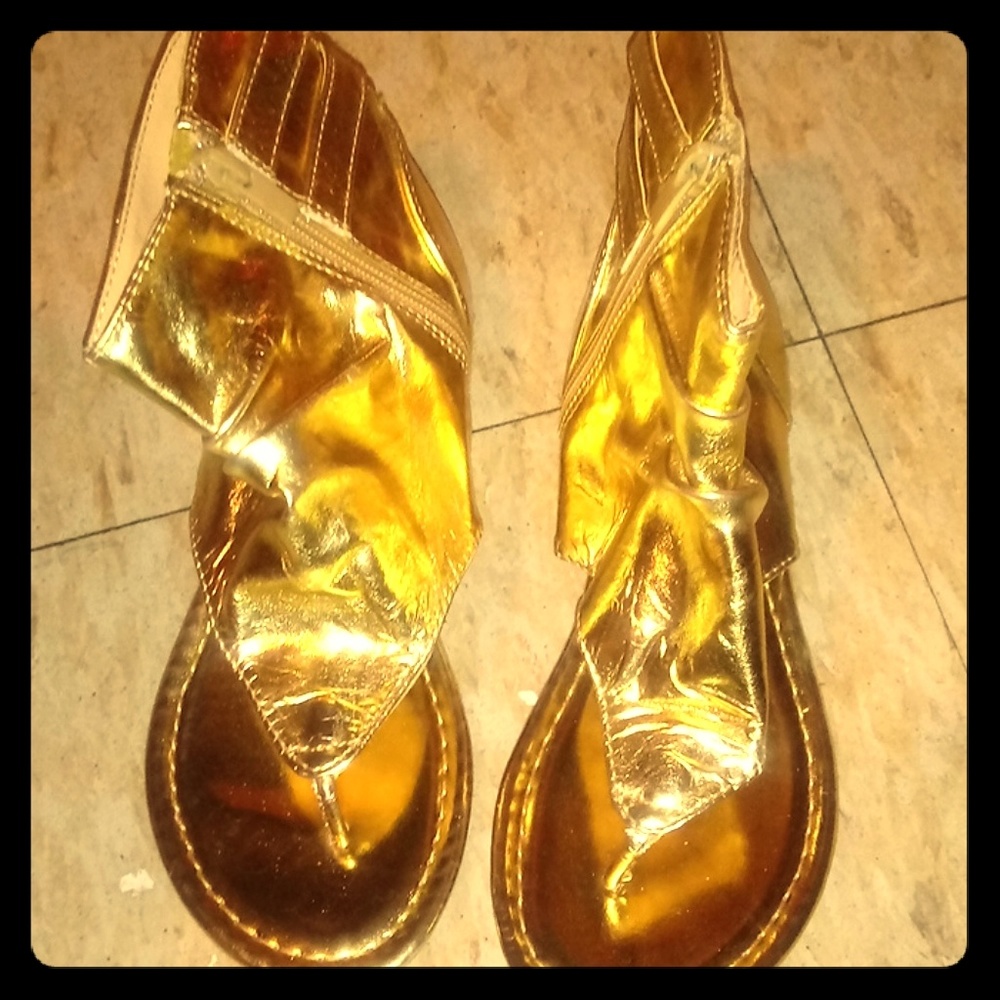 Golden Sandals